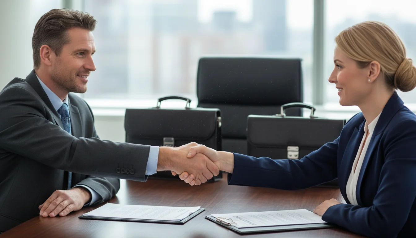 Handshake sealing business deal