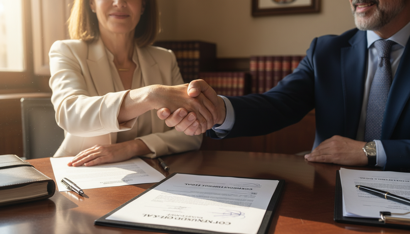 Signing legal consultation agreement