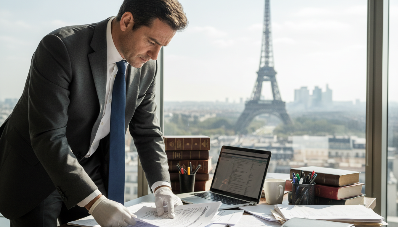 Legal document review in France