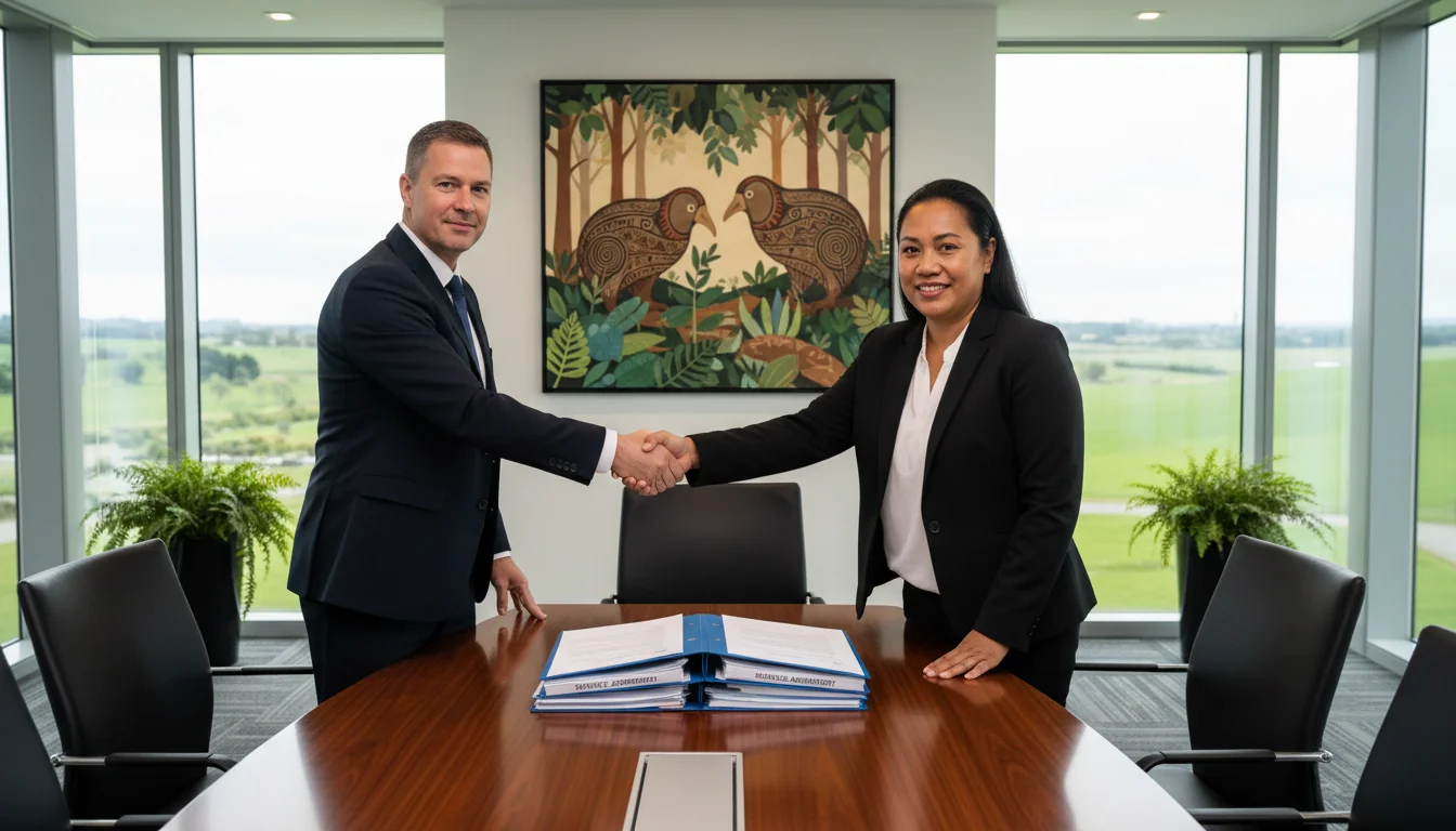 Handshake sealing business deal