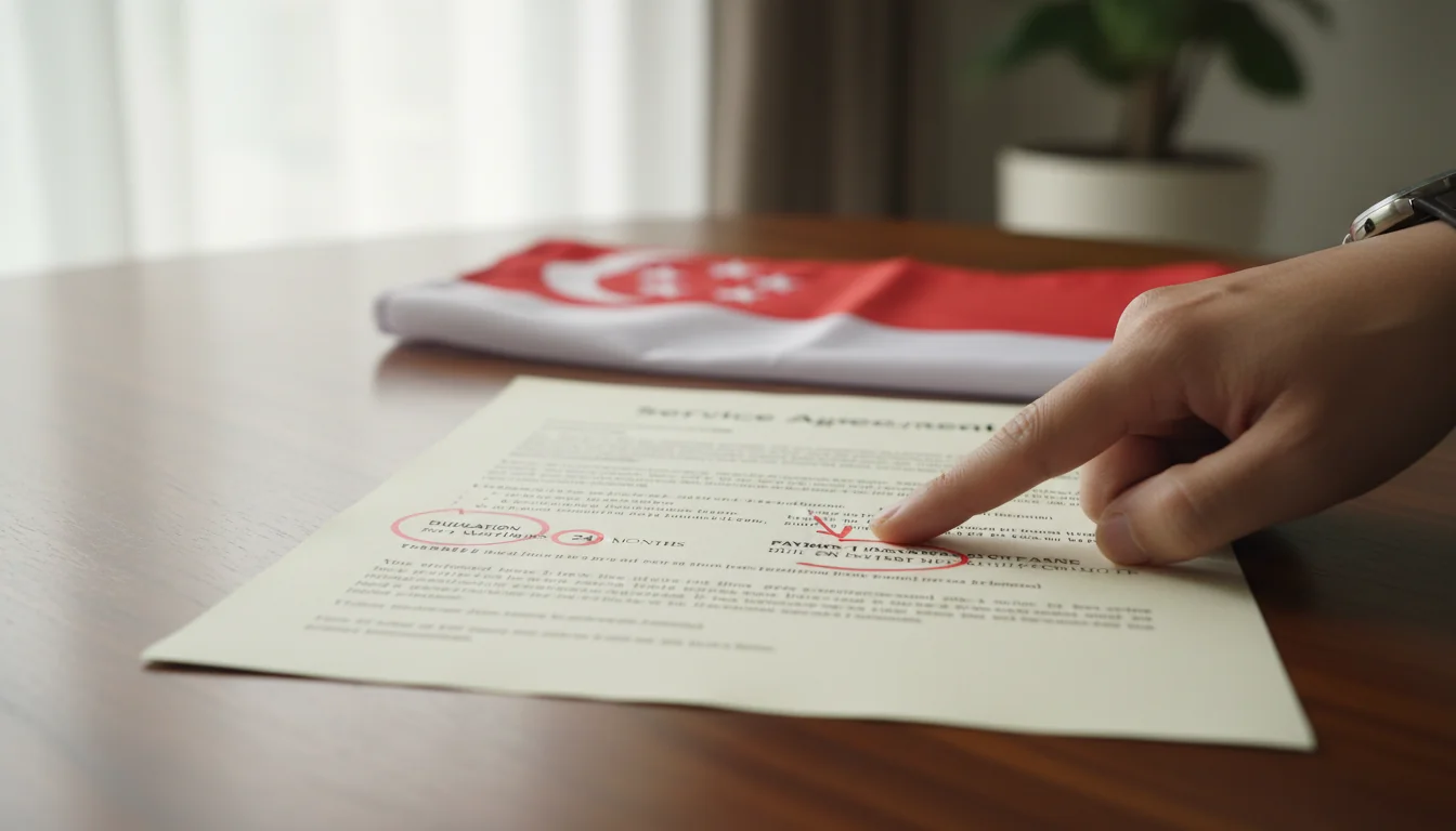 Key clauses in service agreement