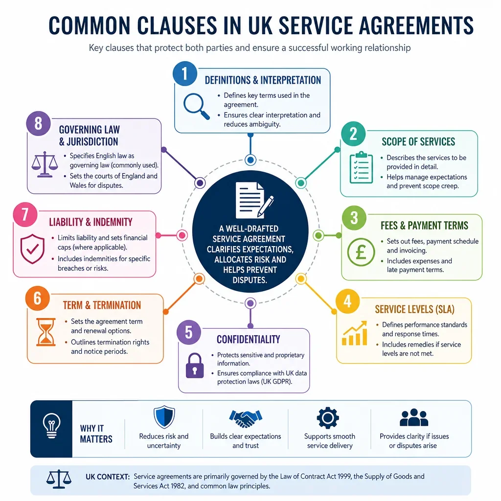 Common Clauses in UK Service Agreements