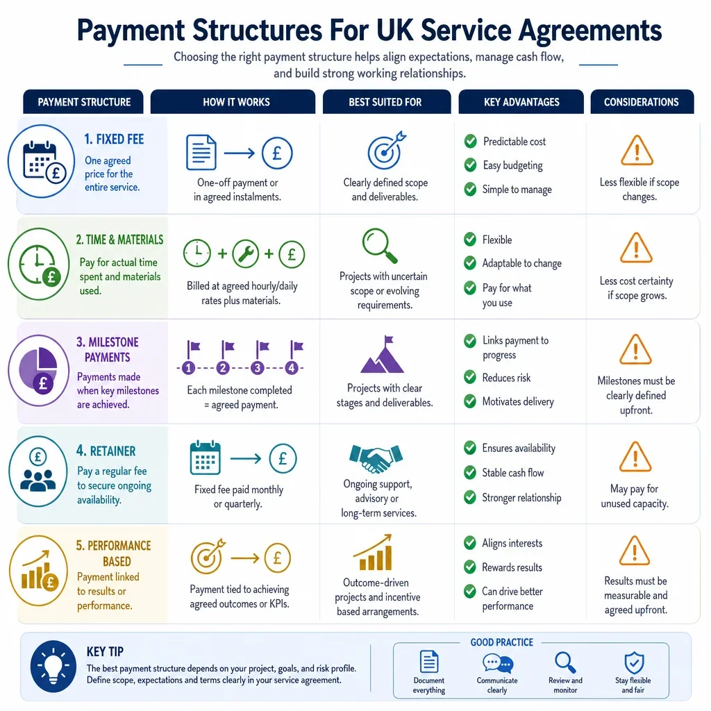 Payment Structures for UK Service Agreements