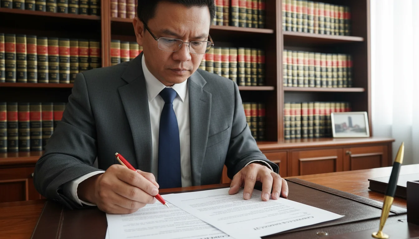 Reviewing legal contract document