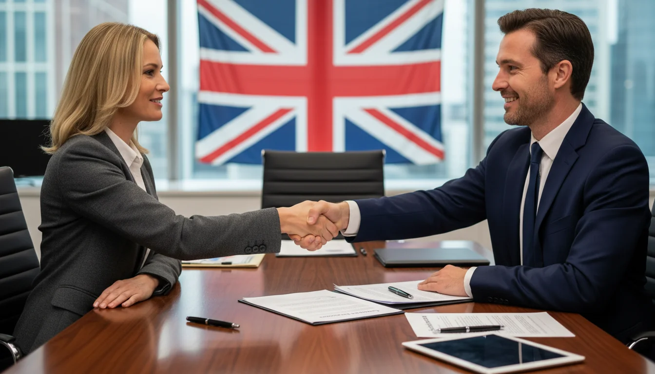 Signing a binding service contract