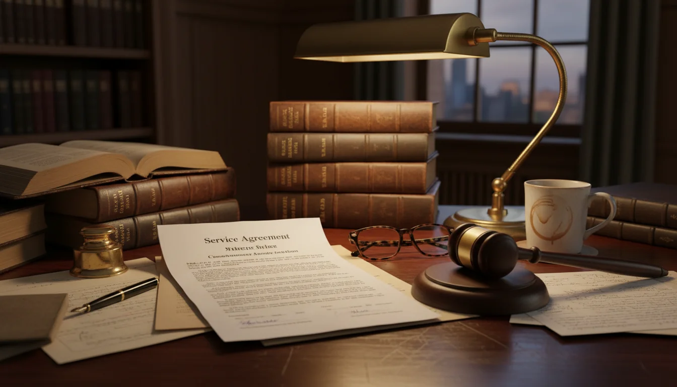 UK legal documents on desk