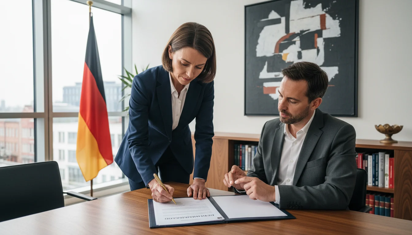 German legal contract signing