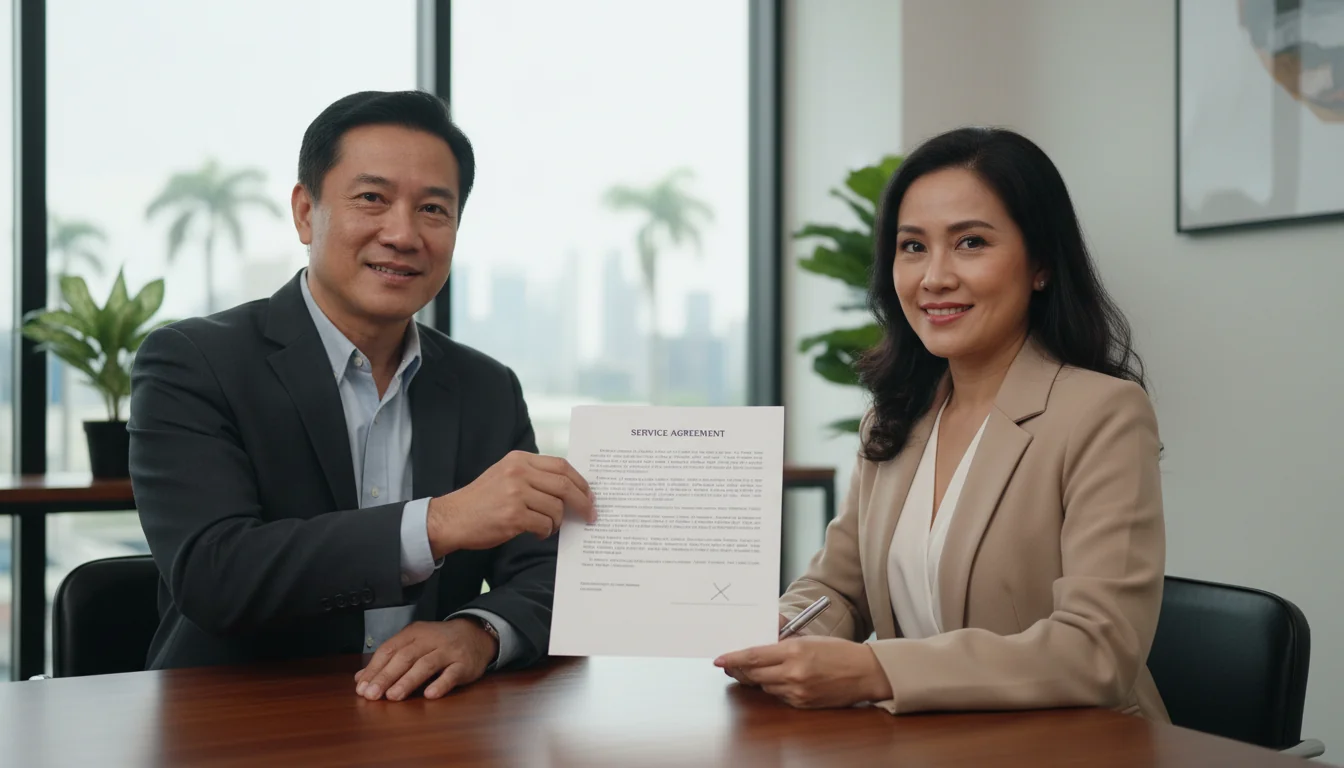 Professional signing service agreement