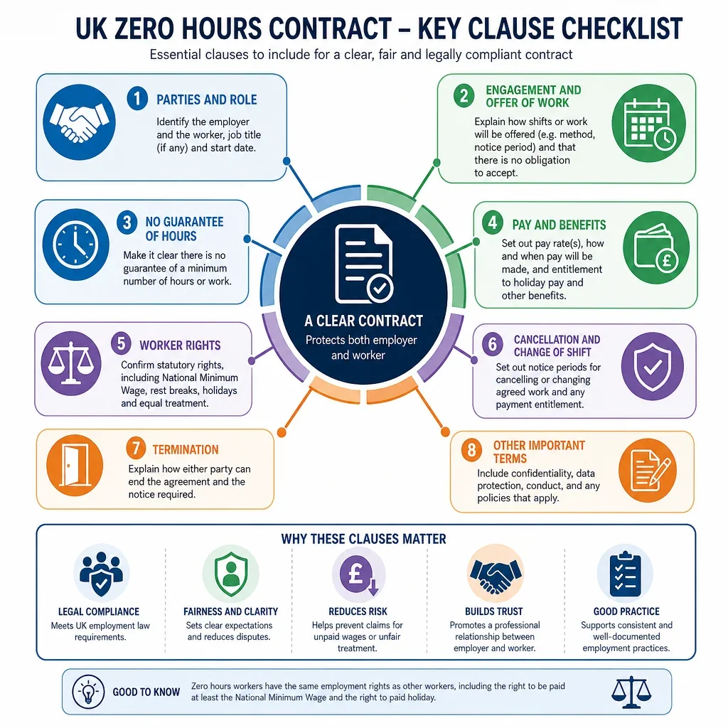 Zero Hours Contract Clause Checklist