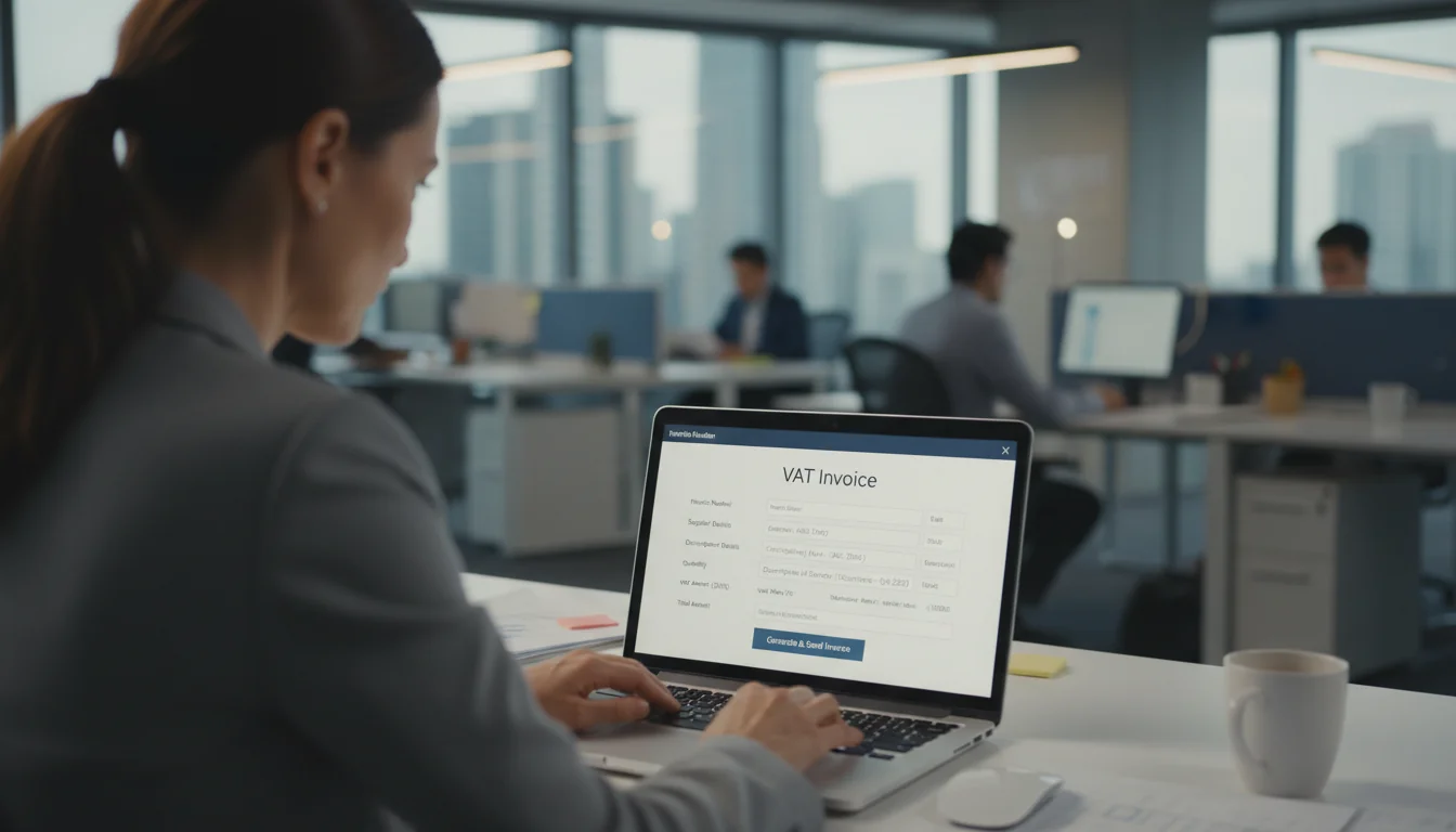 Digital invoice issuance process