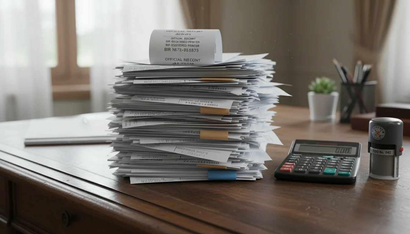 BIR compliance documents stack