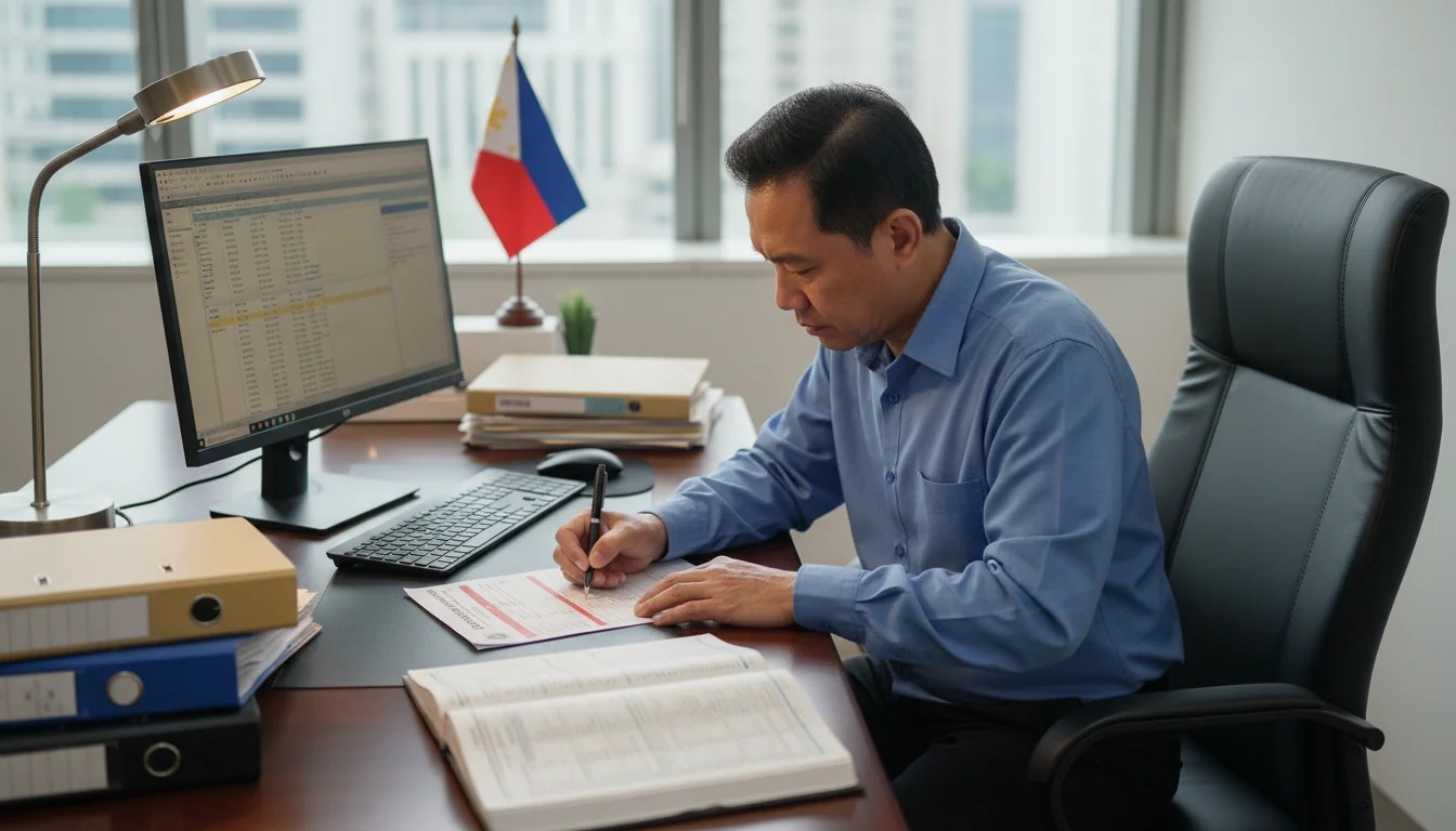 Professional issuing official receipt