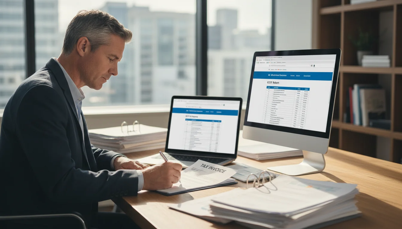 Professional signing tax invoice