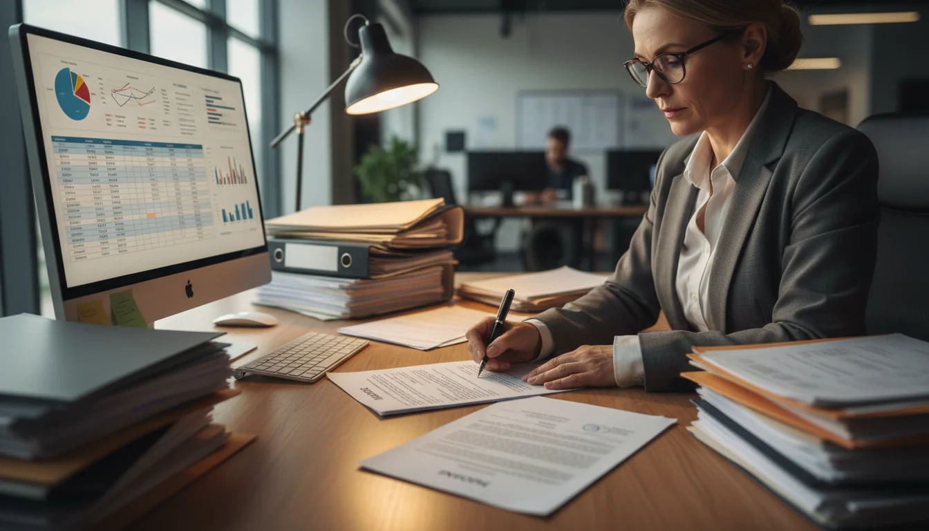 Professional signing invoice contract