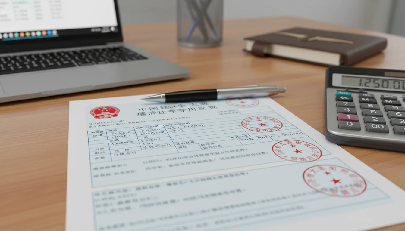 Chinese VAT invoice document