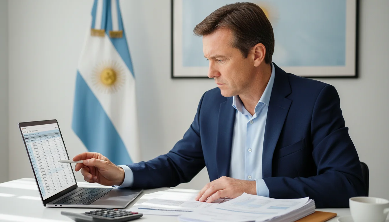 Businessperson calculating VAT refund