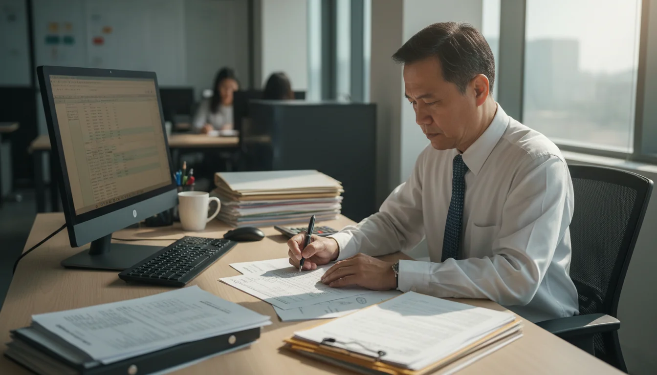 Professional issuing BIR receipt