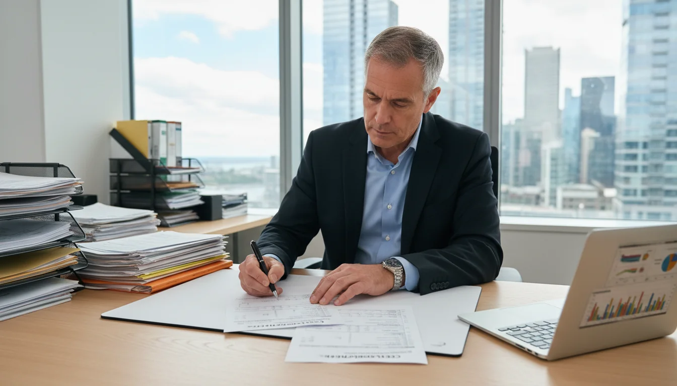 Professional signing receipt document