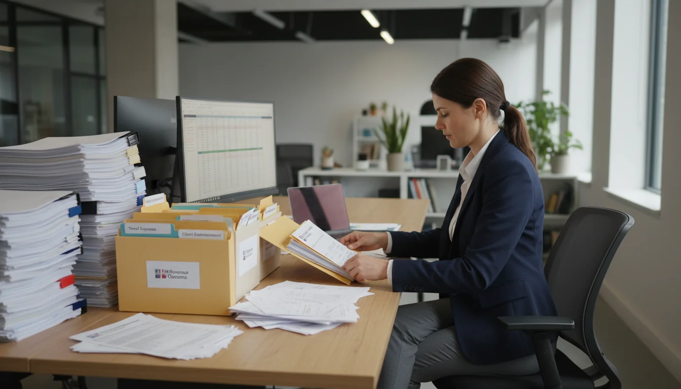 Filing corporate receipts