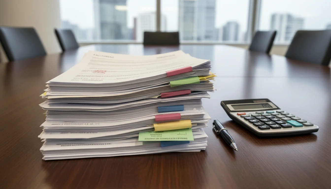 Stack of Mexican corporate documents