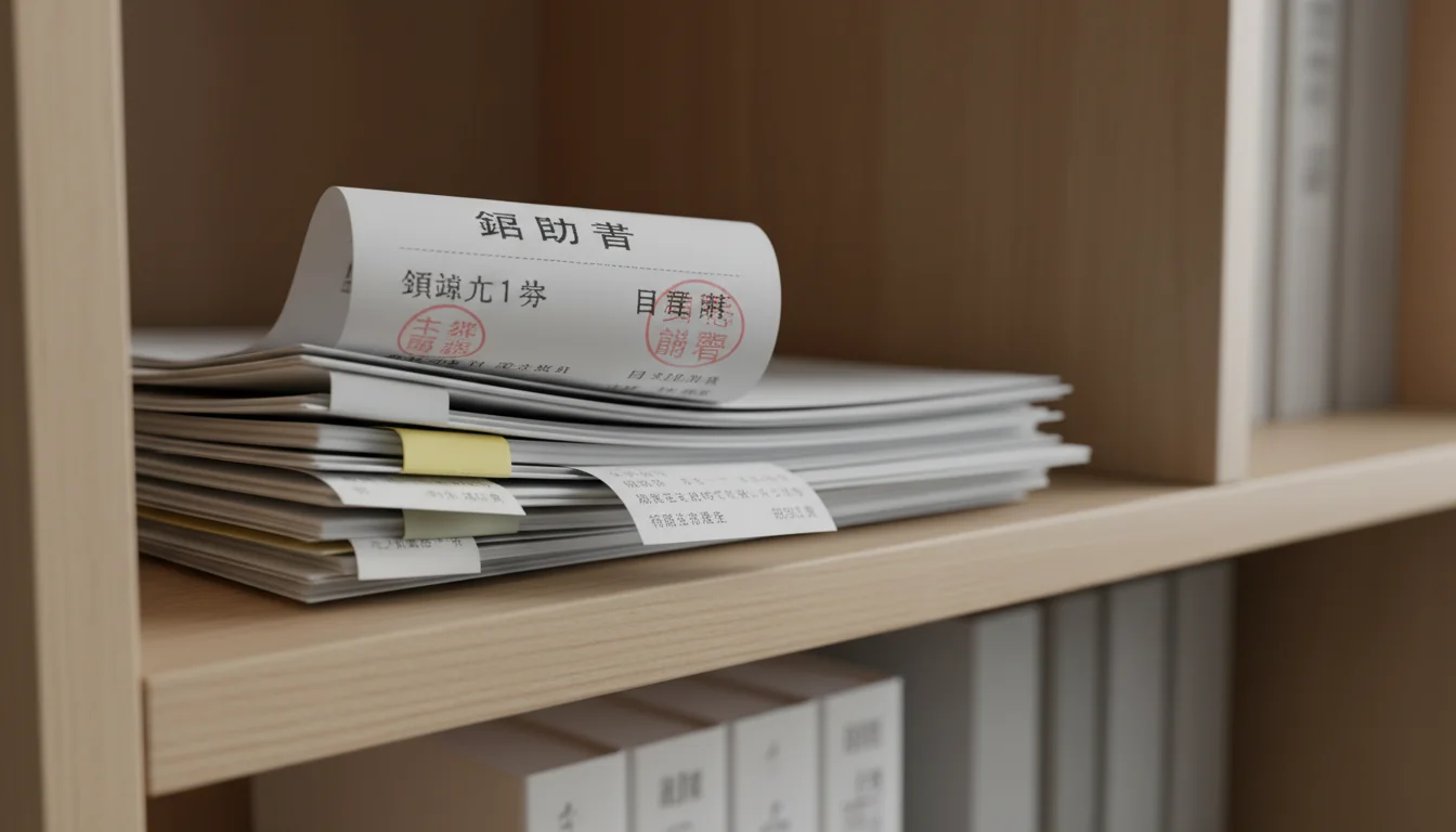 Stack of organized legal papers