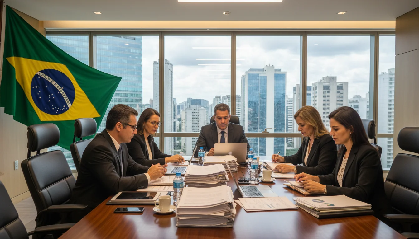 Brazilian corporate office scene