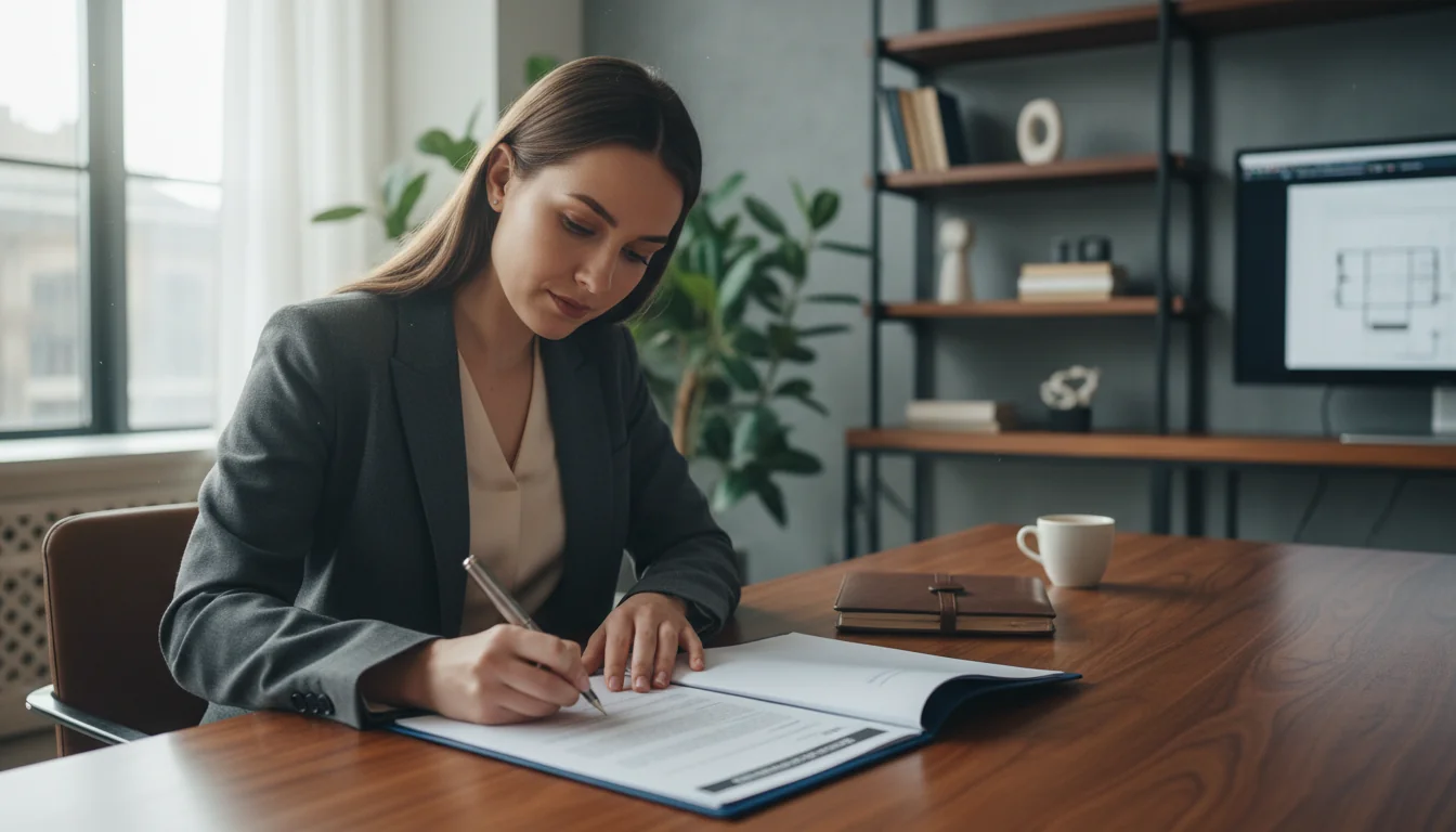 Person signing sales contract