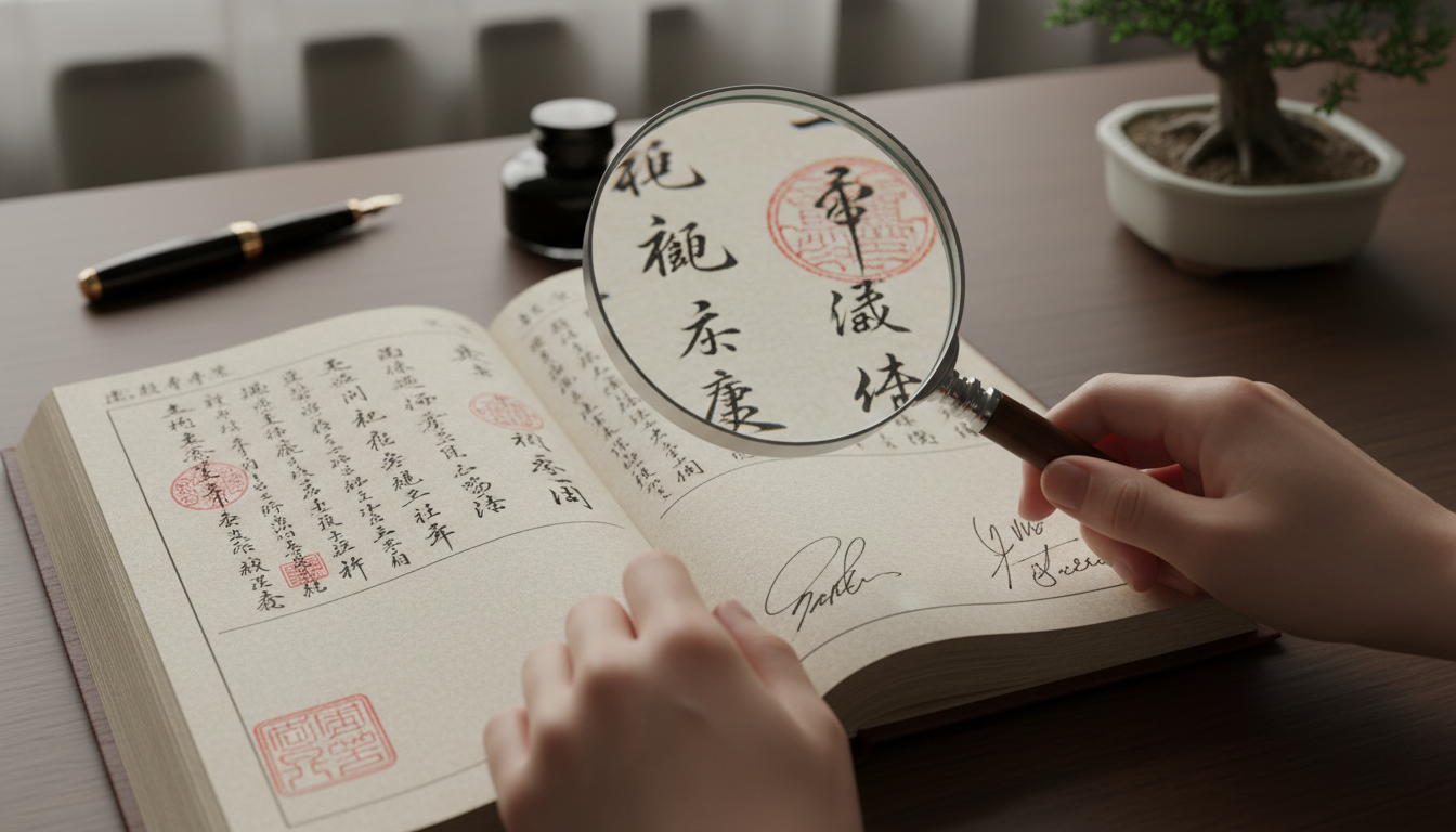 Legal document close-up view