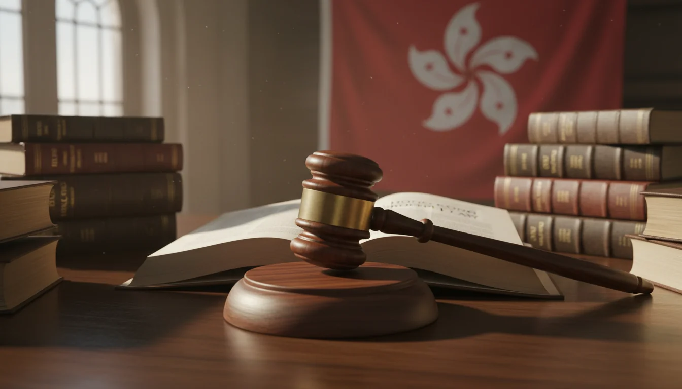 Gavel and Hong Kong legal books