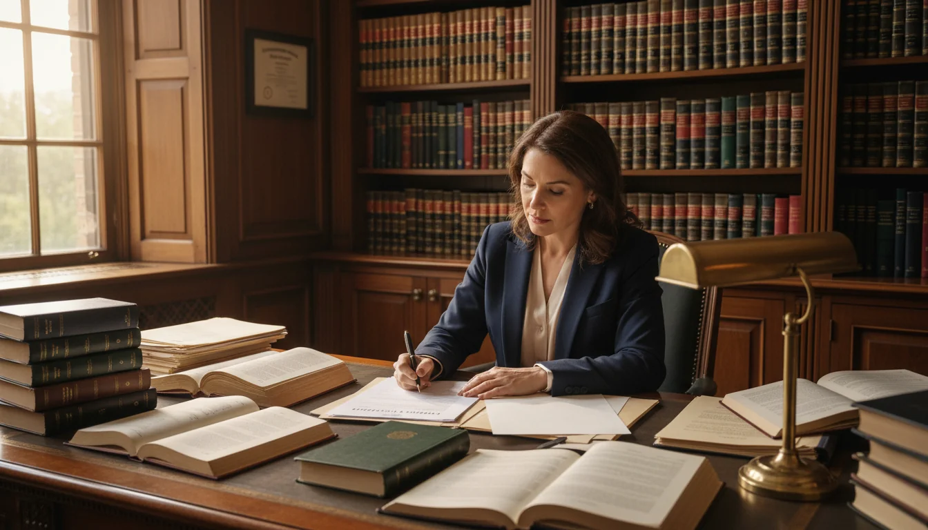 Person signing legal document