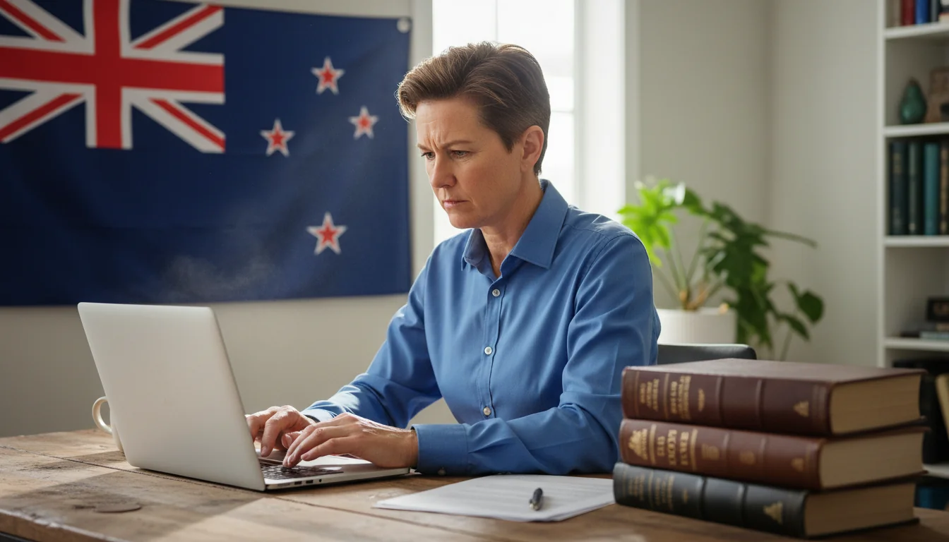 Person drafting affidavit document