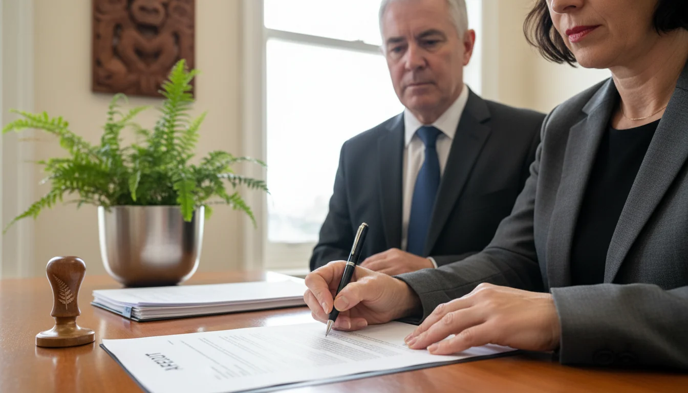 Signing affidavit with witness