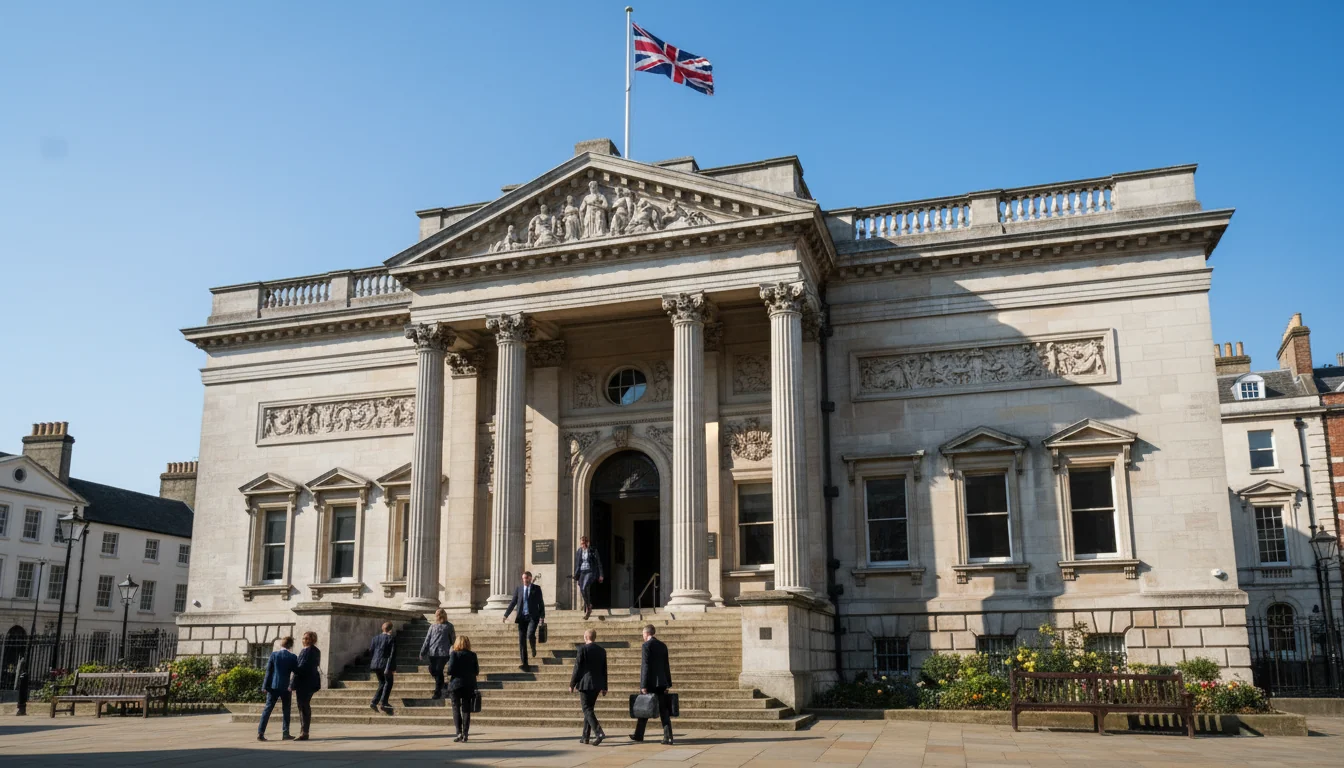 UK court building exterior
