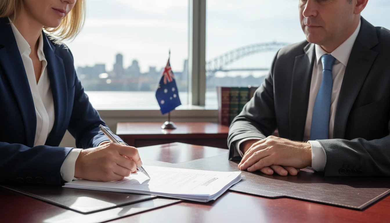 Signing affidavit with witness present