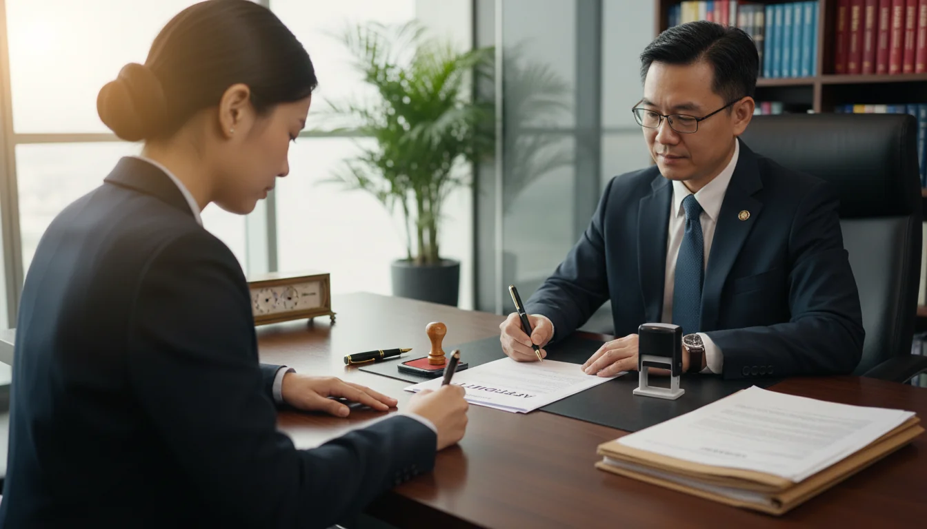 Signing affidavit with witness