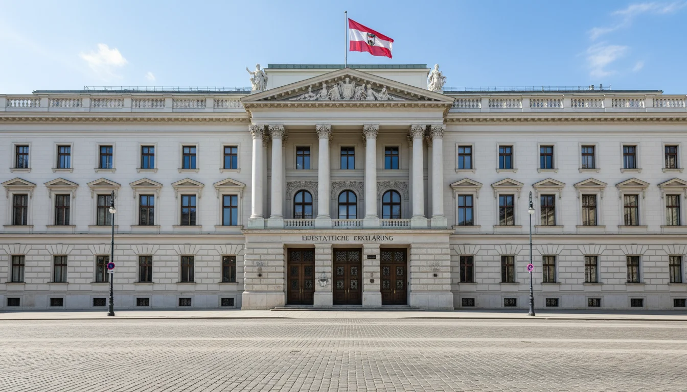 Official Austrian court building exterior