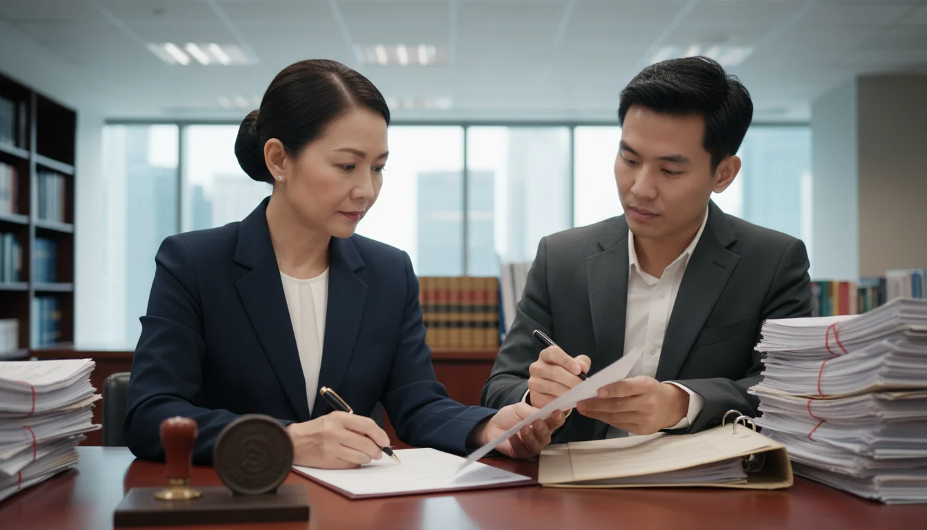 Notary witnessing affidavit signature