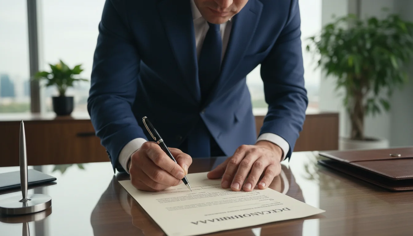 Person signing jurada declaration form