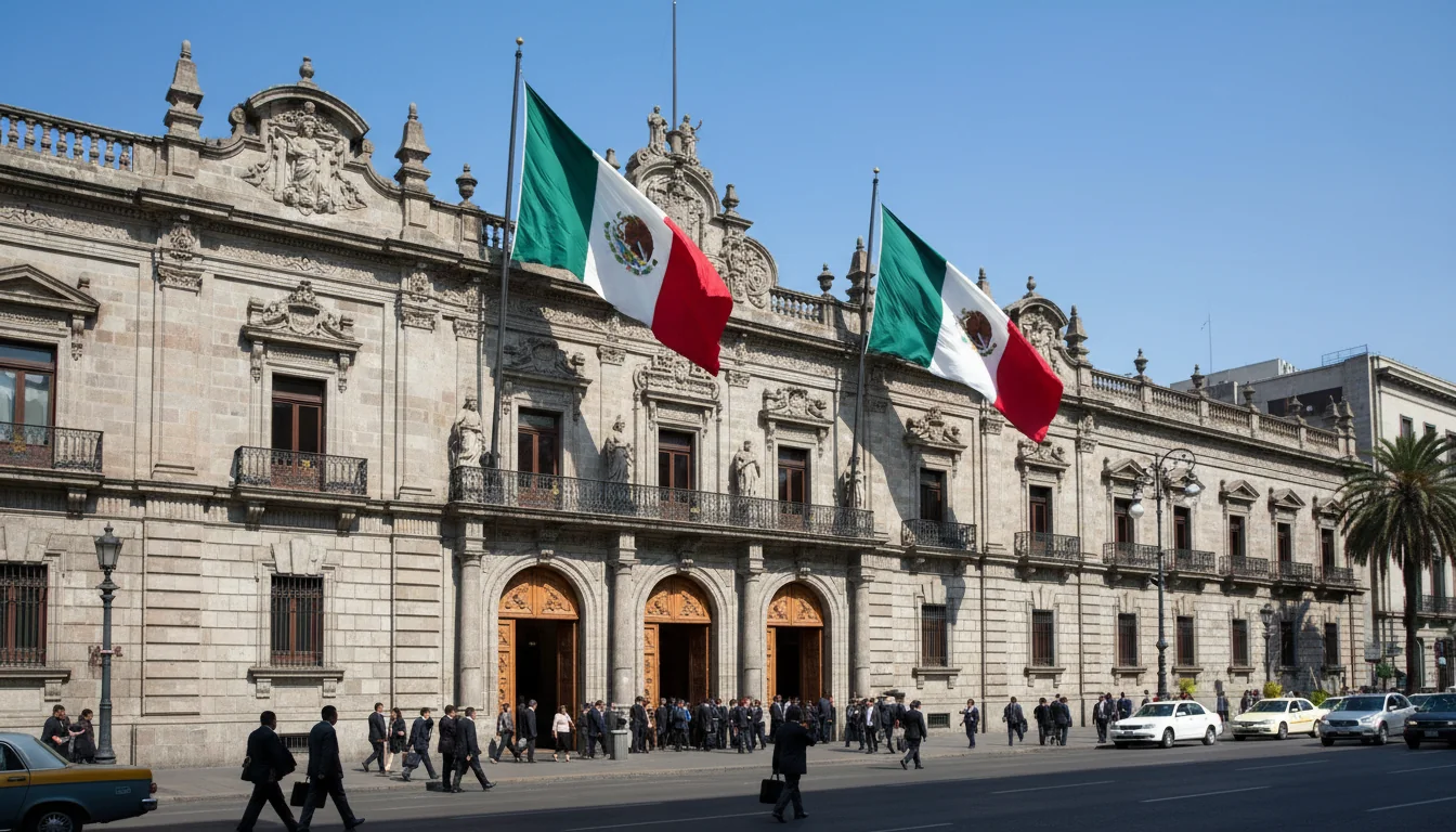 Official Mexican courthouse exterior