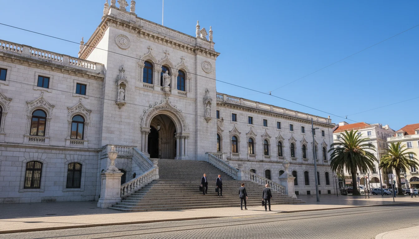 Official Portuguese courthouse exterior view