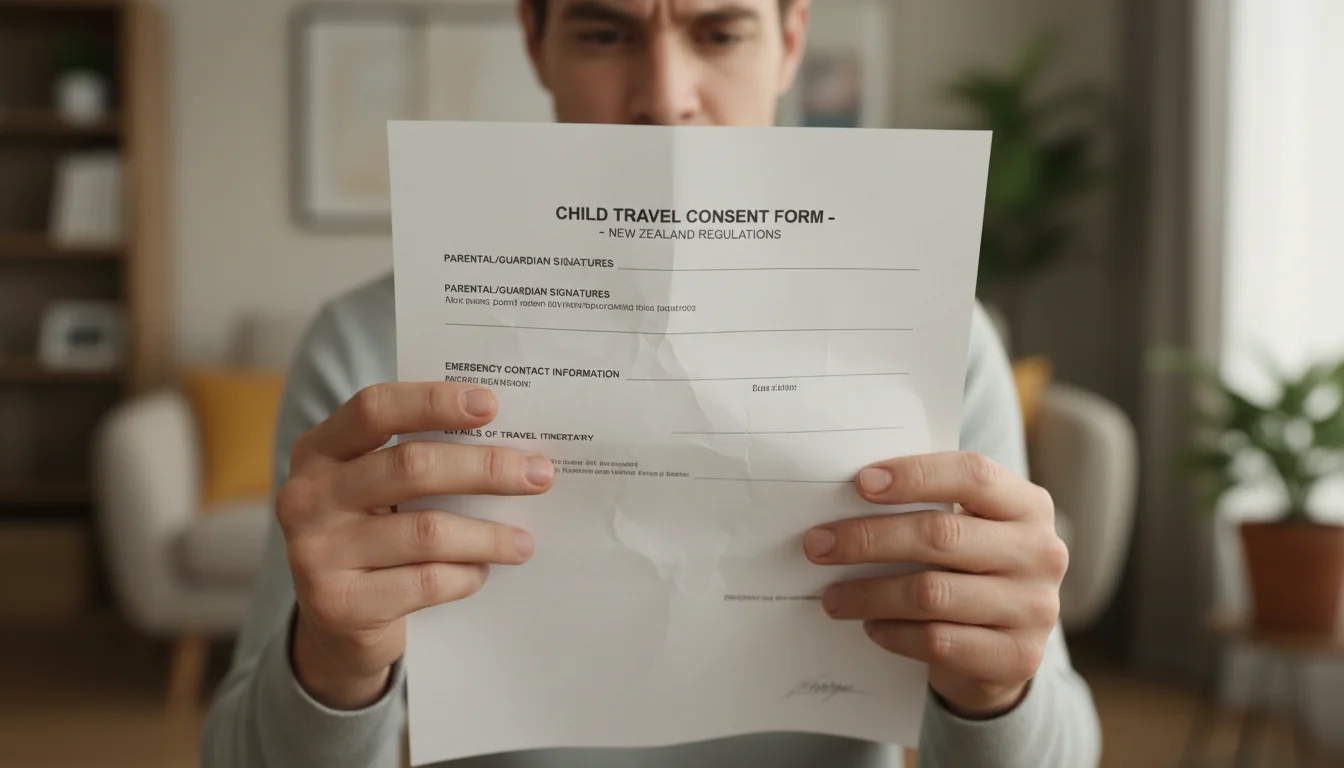 Reviewing New Zealand travel form