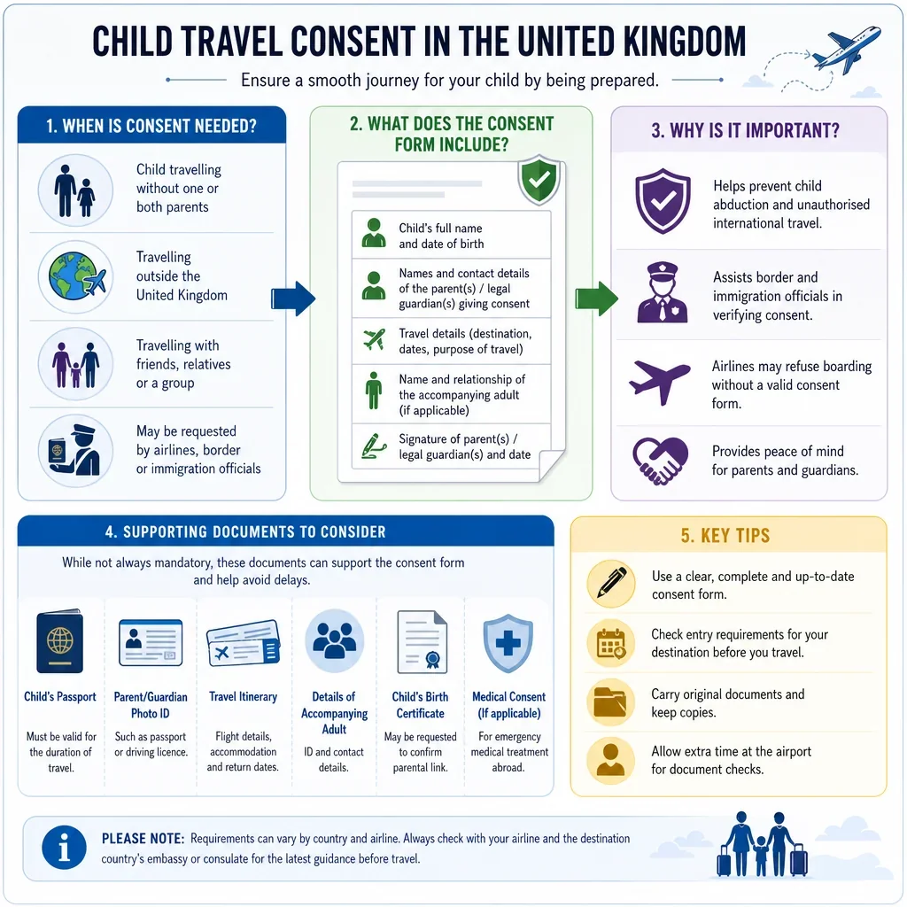 Supporting Documents for Child Travel Consent