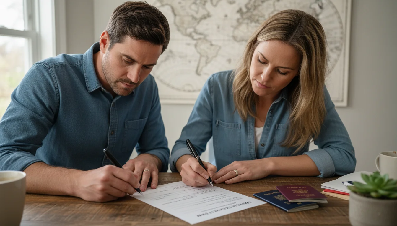 Family signing consent document