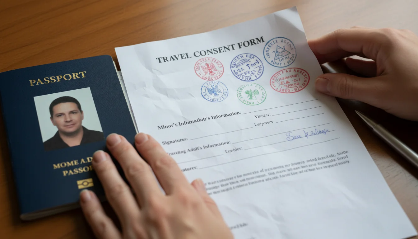 Family passport documents