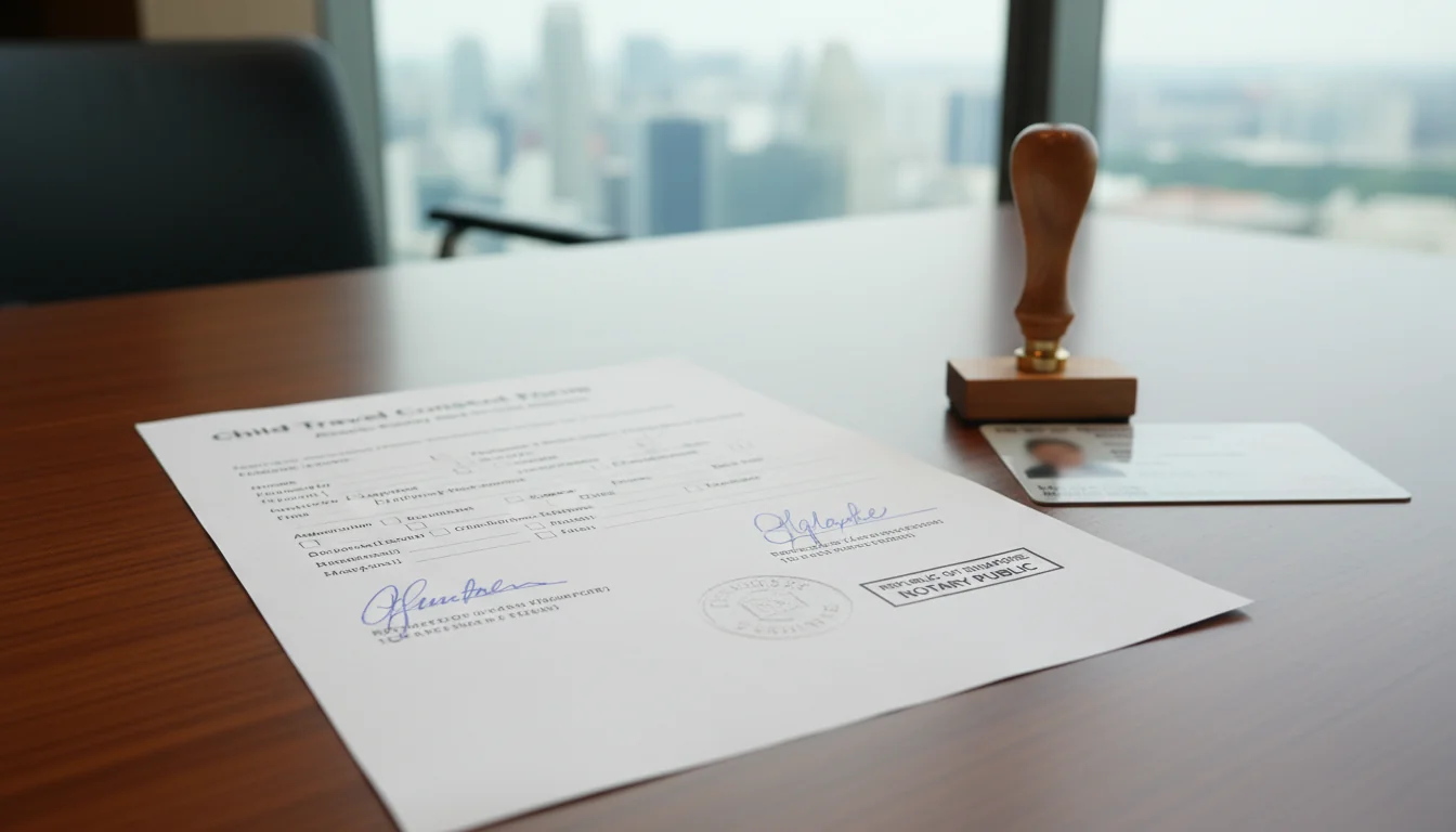 Completed consent document