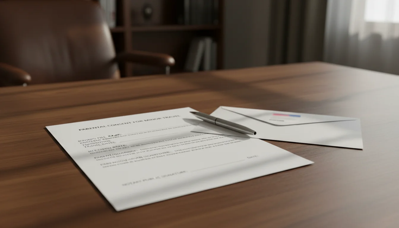 Family consent letter with signatures