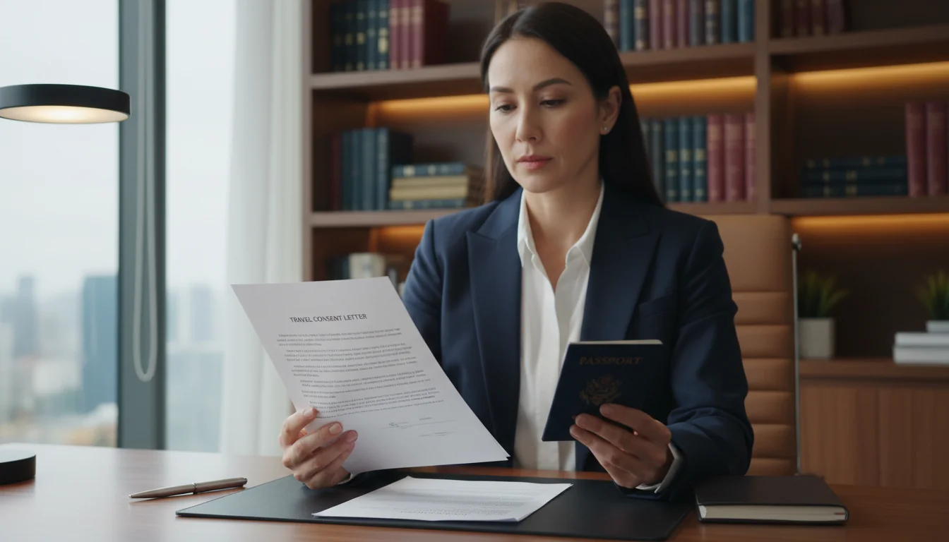 Attorney reviewing consent letter