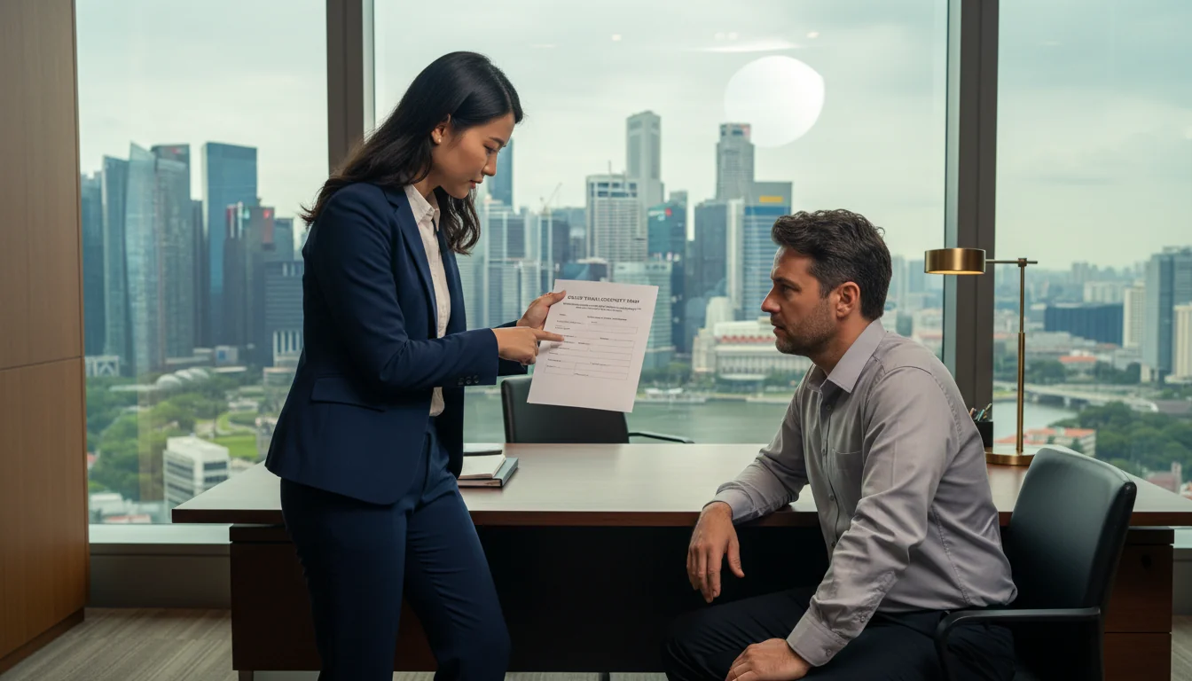 Attorney explaining form