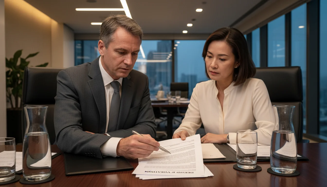 Consulting lawyer on deed variation