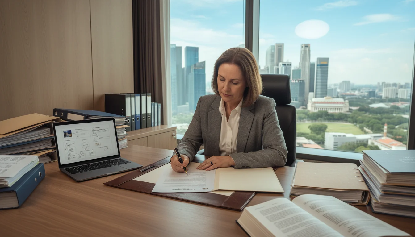 Person signing legal deed document